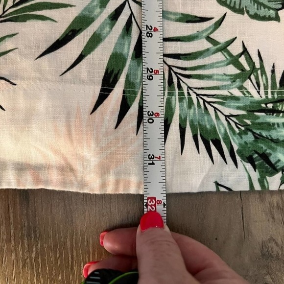 C&C California Californialinen Dress Palm Leaf Tropical Vacation Linen Summer XS - Picture 13 of 13